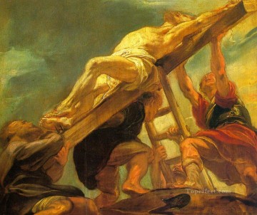 La elevación de la cruz 1621 Peter Paul Rubens Pinturas al óleo